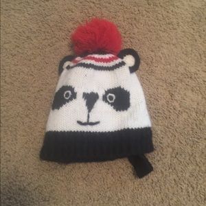 Infant panda hat